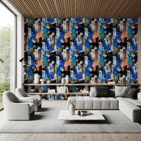 Abstract Painted Strokes Wallpaper⁠