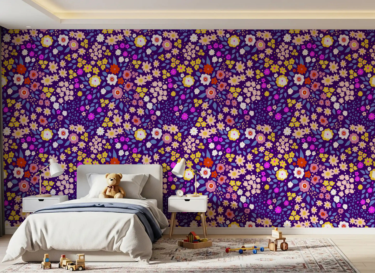 Boho Whimsical Petals Wallpaper⁠