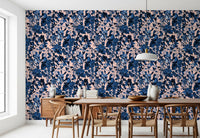 Indigo Grove Botanical Print Wallpaper⁠