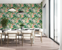 Spring Meadow Floral Pattern Wallpaper⁠