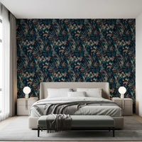 Nocturnal Meadow Pattern Wallpaper⁠