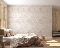 Soft Blush Marble Vein Wallpaper⁠