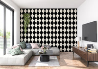 Textured Harlequin Brushwork Wallpaper⁠