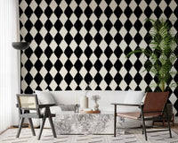 Textured Harlequin Brushwork Wallpaper⁠