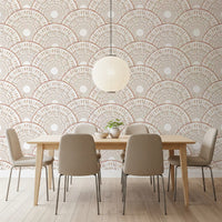Art Deco Fan Radiating Arcs Wallpaper⁠