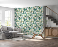 Vintage Botanical English Garden Flora Wallpaper⁠