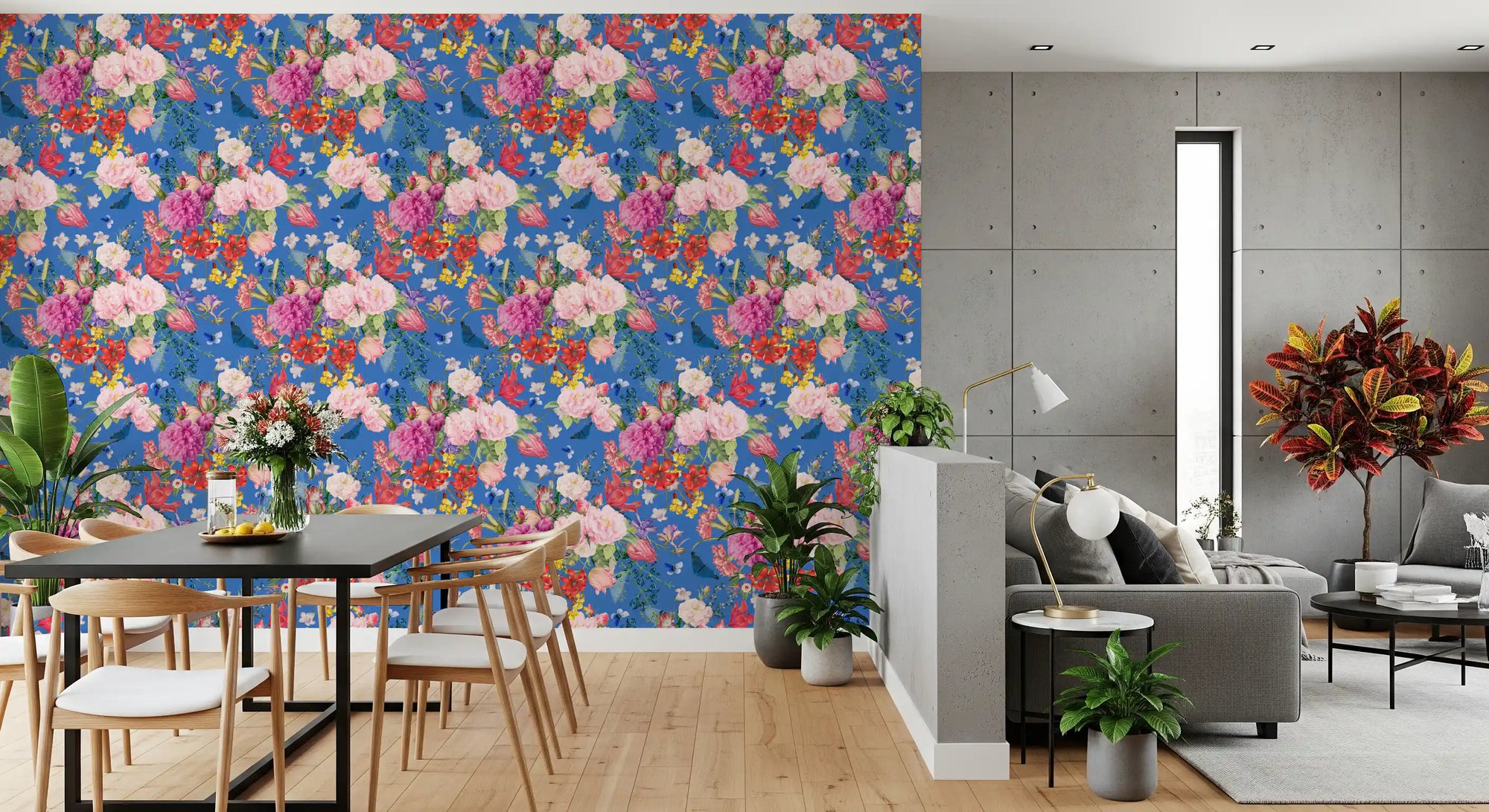 Vintage Botanical Floral Symphony Wallpaper⁠