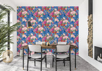 Vintage Botanical Floral Symphony Wallpaper⁠