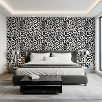 Monochrome Doodle Abstract Shapes Wallpaper⁠