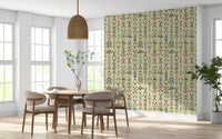 Heritage Field Flora Pistachio Wallpaper⁠