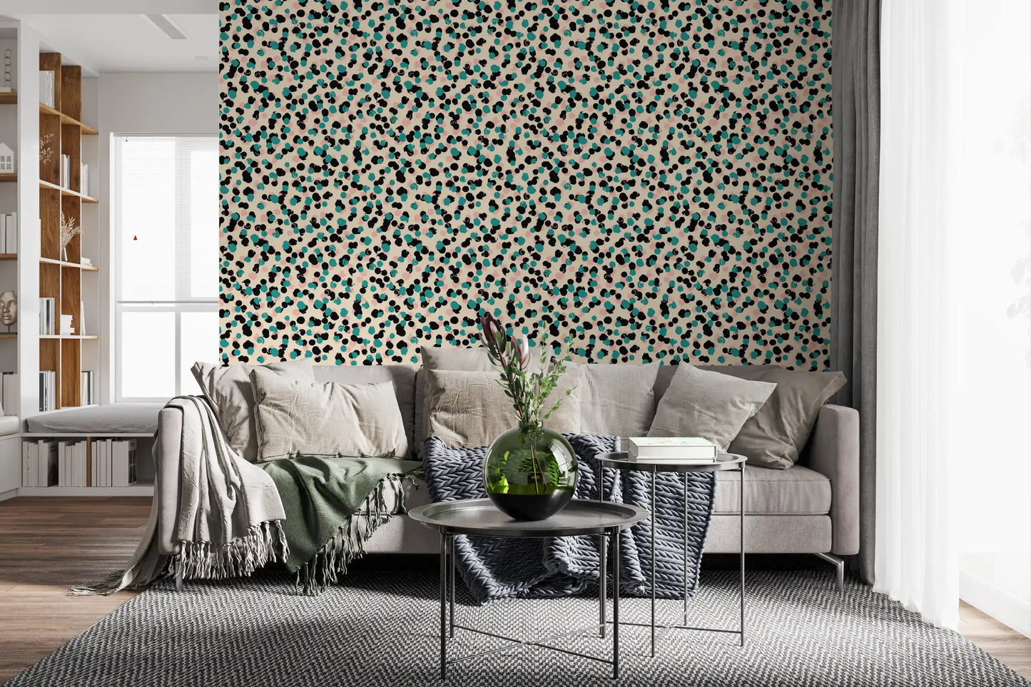 Textured Spotty Modern Pattern Wallpaper⁠