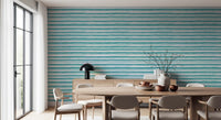 Organic Teal Stroke Texture Wallpaper⁠