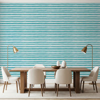 Organic Teal Stroke Texture Wallpaper⁠