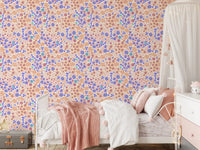 Cheerful Painted Meadow Bloom Wallpaper⁠