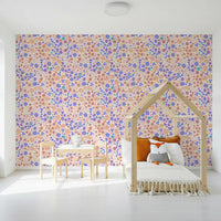 Cheerful Painted Meadow Bloom Wallpaper⁠