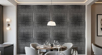 Monochromatic Wavy Grid Wallpaper⁠