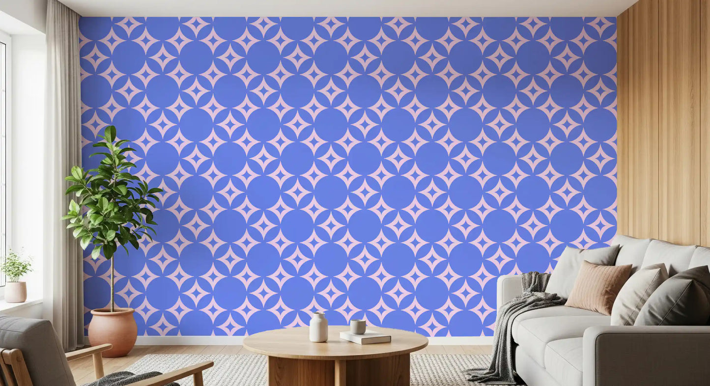 Geometric Starburst Pattern Wallpaper⁠
