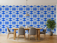 Azure Petal Geometry Wallpaper⁠