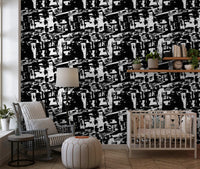 Stark Graphic Ink Strokes Wallpaper⁠