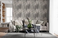 Monochrome Vertical Brushstroke Wallpaper⁠