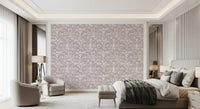 Monochrome Floral Engraving Wallpaper⁠