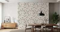 Black and Cream Ink Splatter Wallpaper⁠