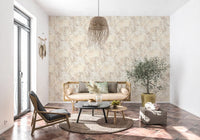 Creamy Taupe Painted Texture Wallpaper⁠
