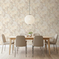 Creamy Taupe Painted Texture Wallpaper⁠