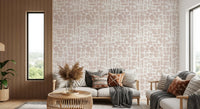 Abstract Painted Shapes in Blush Wallpaper⁠