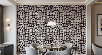 Abstract Painted Shapes Pattern Wallpaper⁠