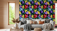 Vibrant Tropical Orchid Bloom Wallpaper⁠