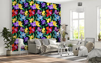 Vibrant Tropical Orchid Bloom Wallpaper⁠