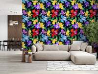 Vibrant Tropical Orchid Bloom Wallpaper⁠