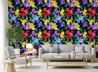 Vibrant Tropical Orchid Bloom Wallpaper⁠