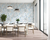 Ethereal Meadow Blue Floral Wallpaper⁠