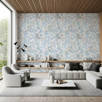 Ethereal Meadow Blue Floral Wallpaper⁠