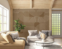 Abstract Earthy Arches Wall Mural