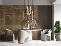 Abstract Earthy Arches Wall Mural