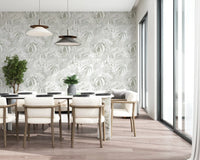 Muted Palm Leaf Silhouette Wallpaper⁠