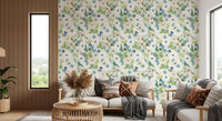 Serene Botanical Watercolor Bloom Wallpaper⁠