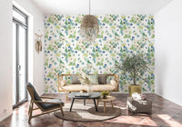 Serene Botanical Watercolor Bloom Wallpaper⁠