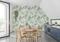 Serene Botanical Watercolor Bloom Wallpaper⁠