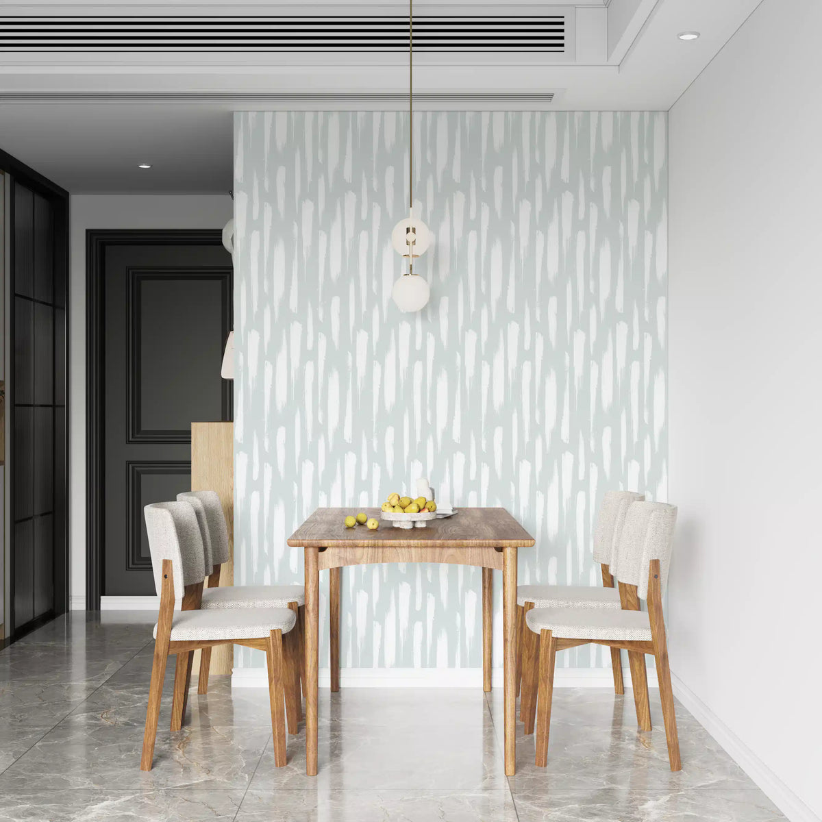 Dining room finished in Painted Vertical Texture wallpaper GD11903