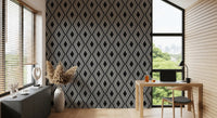 Monochromatic Geometric Diamond Lattice Wallpaper⁠