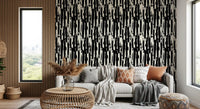 Minimalist Vertical Painterly Line Art Wallpaper⁠