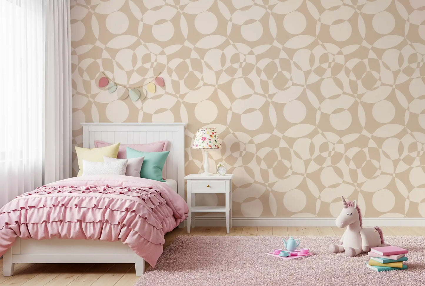 Soft Neutral Interplay Wallpaper⁠