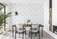 Nordic Curves Linear Repeat Wallpaper⁠