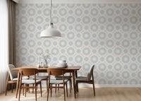 Contemporary Airy Circles Graphic Print Wallpaper⁠