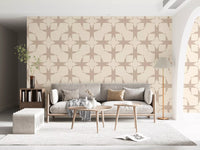 Geometric Intersection Cream Wallpaper⁠