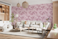 Blush Botanical Silhouette Wallpaper⁠